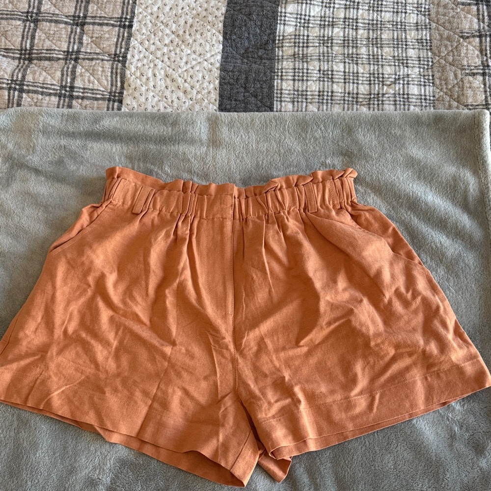 Hem & Thread burnt orange shorts